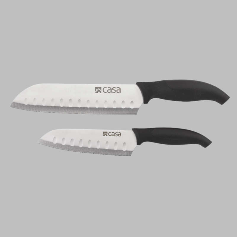 Casa 2Pc Santoku Knife Set - Napoli