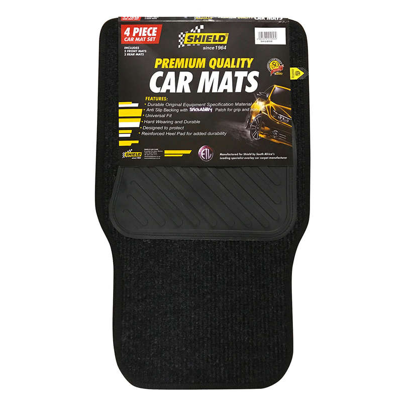 Shield Universal Promotion Ribbed 4 Piece Carpets