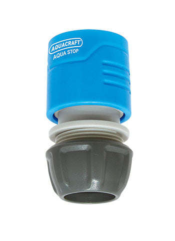 Aqua Fitt Hose Connector W/Stop 1/2
