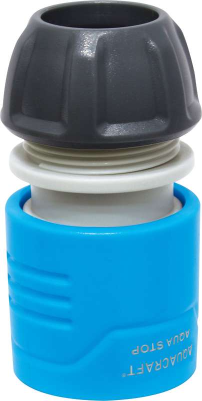 Aqua Fitt Hose Connector W/Stop 1/2