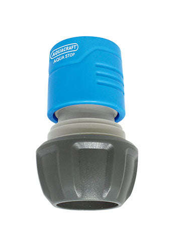 Aqua Fitt Hose Connector W/Stop 5/8 3/4