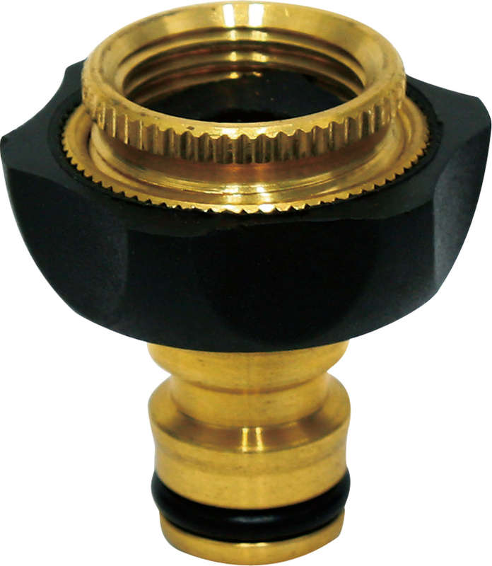 Aqua Fitt Brass Tap Adaptor (1/2 3/4)