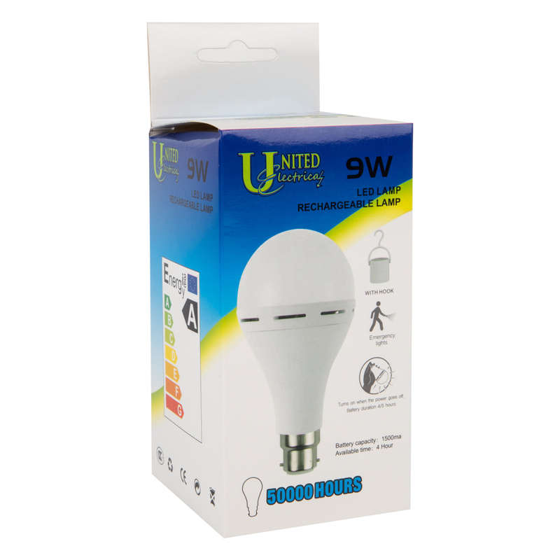 United Electrical Globe Rechargeable Bc 9 W