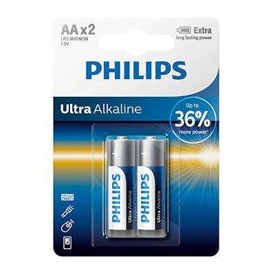 Philips Ultra Alkaline Aa Batteries 1.5 V 2 Pack