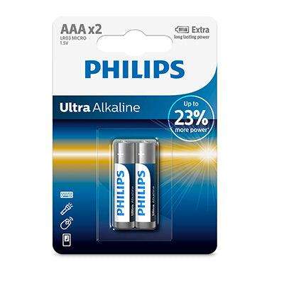Philips Ultra Alkaline Aaa Batteries 1.5 V 2 Pack