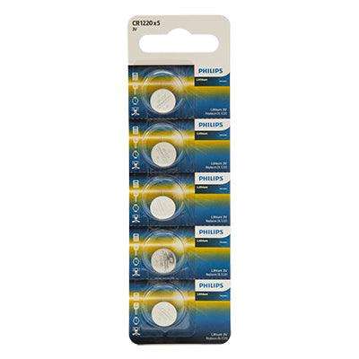 Philips Cr1220 Lithium Coin Battery 3 V 5 Blister