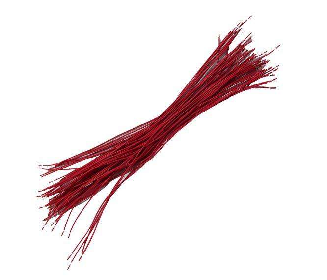Wire M/S Csa=0.34 1.6mm Red 250mm Ul1007 Str Awg22 Rd