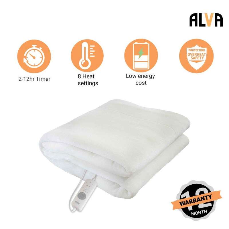 Mink Fleece Electric Fitted Blankets (Alva)