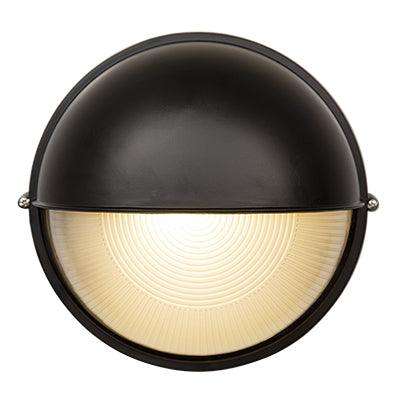 Round Large Eyelid Bulkhead 240mm Black 1x100w