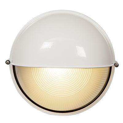 Round Large Eyelid Bulkhead 240mm White 1x100w