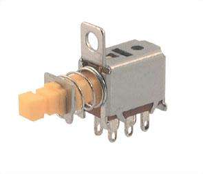 Push Butt Switch Mom Dpdt On (On) B14096