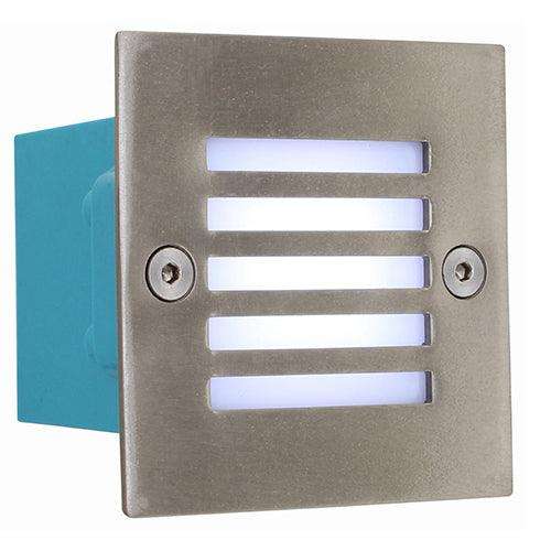 Square Grid Foot Light S/Chrome Led 1.08w 6000 K