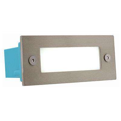 Rectangular Plain Foot Light S/Chrome Led 1.44w 6000 K