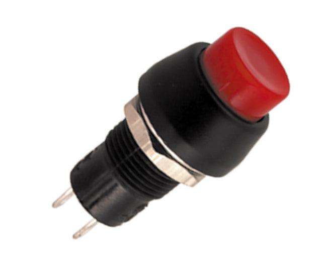 Push Button Switch N.O. Spst 3 A Red Solder M10 D=15mm B167 B Rd