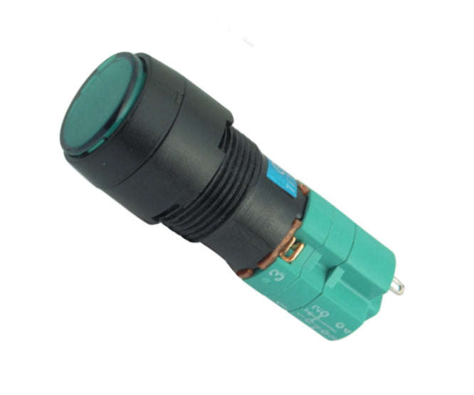 Push Button Ill Green Mom 2x Nonc Rnd B1851 Bd Green