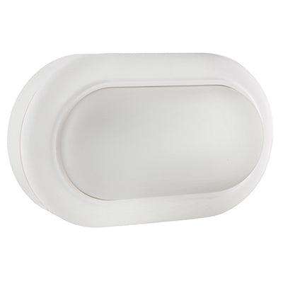 Oval Bulkhead 170mm White Led 1x8w