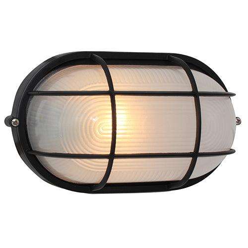 Oval Large Grid Bulkhead 270mm Black