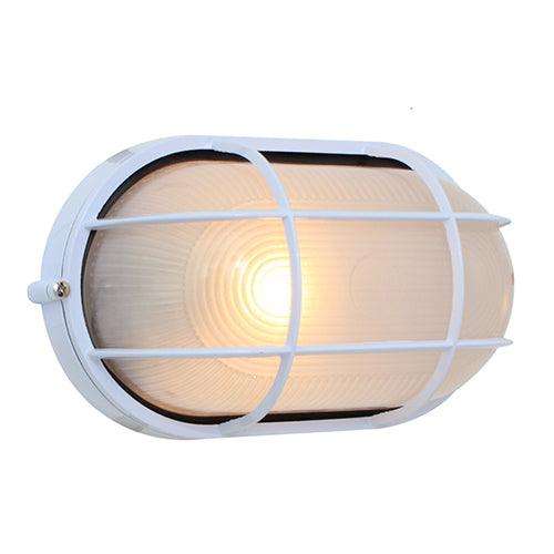 Oval Large Grid Bulkhead 280mm White