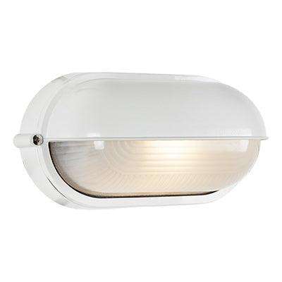 Oval Small Eyelid Bulkhead 210mm White