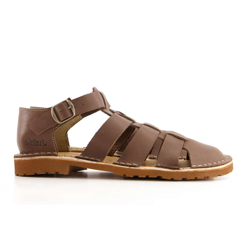 Bata Safari Mens Sandal Close Toe Cognac Size 10