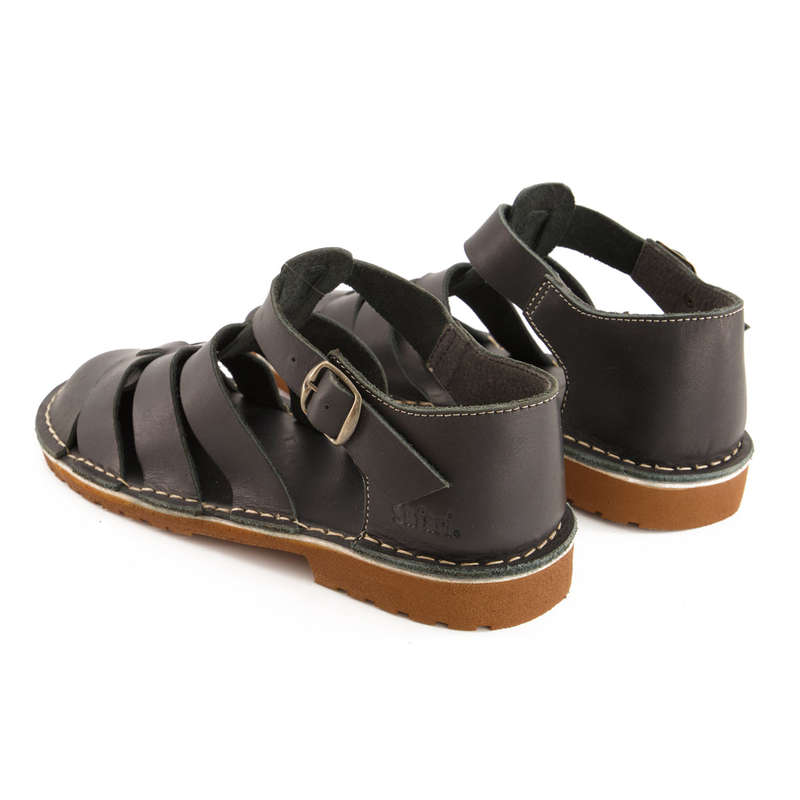 Bata Safari Mens Sandal Close Toe Black Size 11