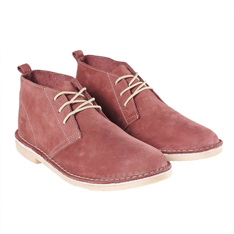 Bata Safari Mens Nubuck Burgundy Size 7