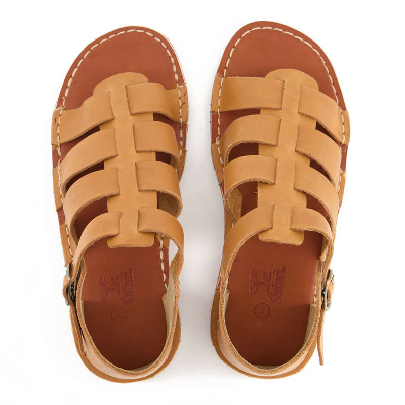 Bata Safari Mens Sandal Open Toe Tan Size 8