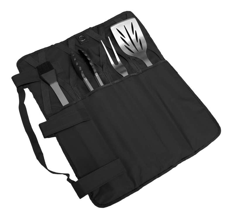 5 Pc Bbq / Braai Roll Up Tool Set