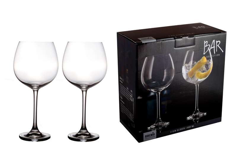 Bargin680 Ml 2 Gin Glasses 680 M