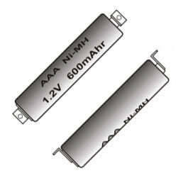 R03/Aaa Battery 1.2 V 800m Ah Ni Mh Solder Tag 1.2 V Nh Aaa600