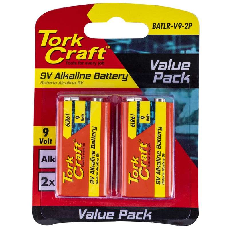 Battery 9 V Alkaline X2 Per Card