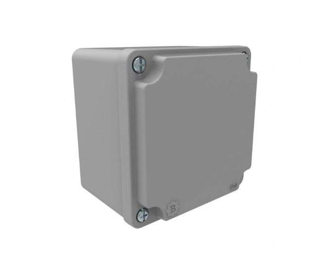 Aluminium Enclosure 100x100x75mm Bb3 2531 0107