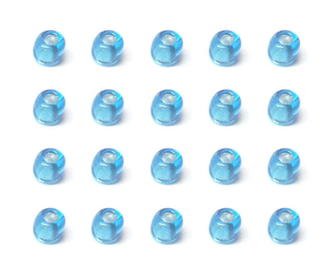 Glass Bead Spacer L/Blue Od=4mm Id=1.3mm 600/Bag 160030 Light Blue 1