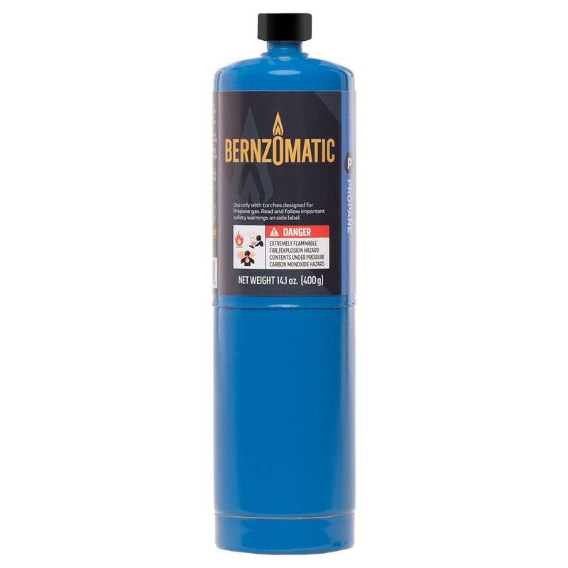 Bernzomatic Propane Hand Torch Cylinder 400 Gram (14.1 Oz) Tx9 (74986)