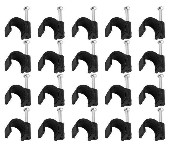 Circle Nail In Saddle 9mm Black 100/Bag Cc R9 Black