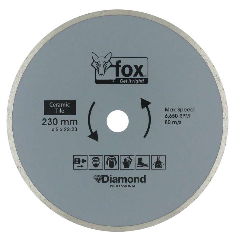 Diamond Disc Fox Cont 230 Mm Tile Pro
