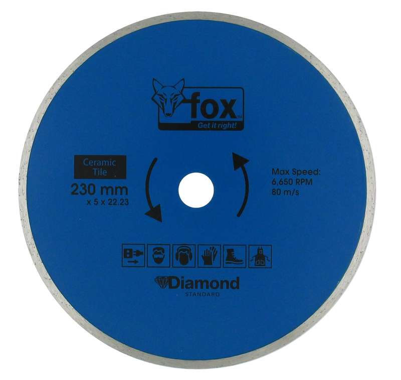 Diamond Disc Fox Cont 230 Mm Tile Std