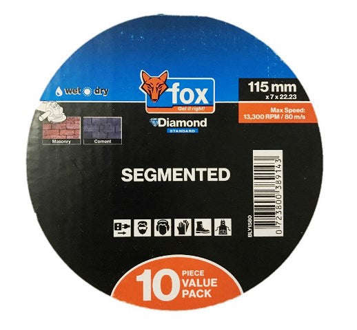 Diamond Disc Fox Seg 115 Mm Masonrystdp10