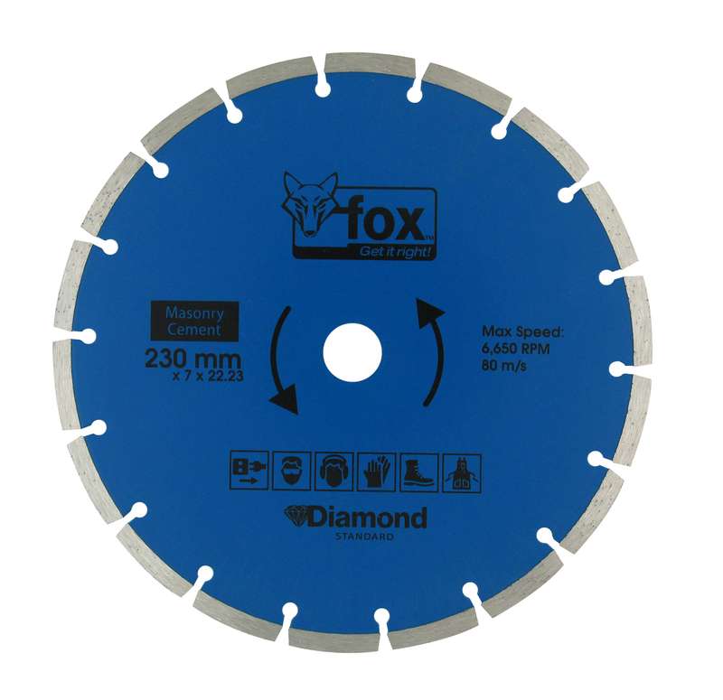 Diamond Disc Fox Seg 230 Mm Masonrystdp10