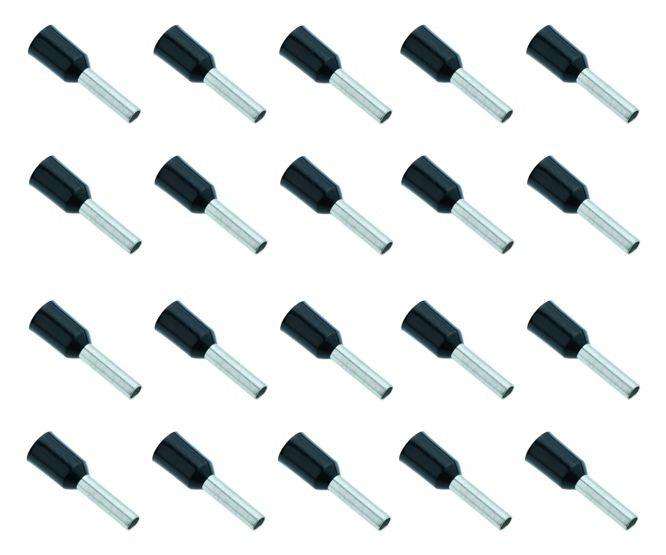 Boot Lace Terminal Black 1.5mm2 L=8 1 K/B Evn1508