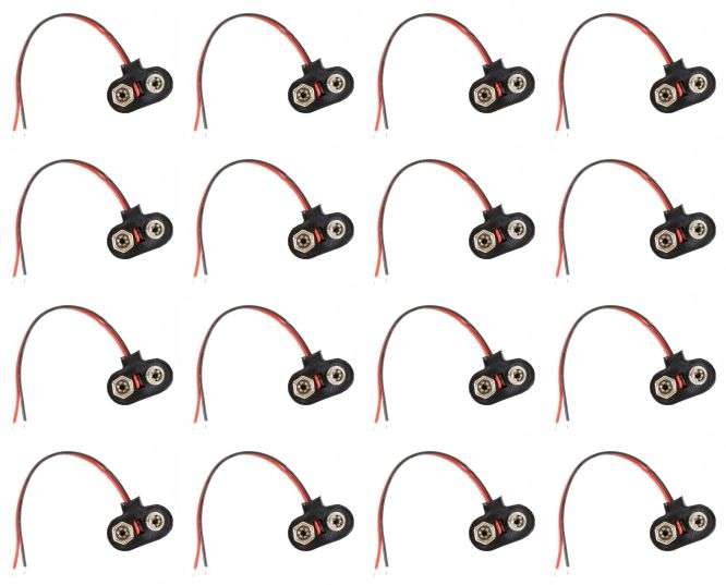 Clip For 9 V Battery T Lead Std Pm3 1 K/Bag Bs Tc Bulk