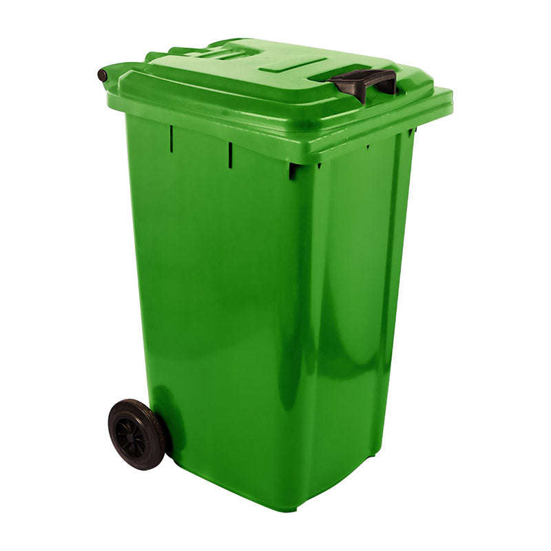 Refuse Wheely Bin Non Sabs Recycled Virgin Green 2