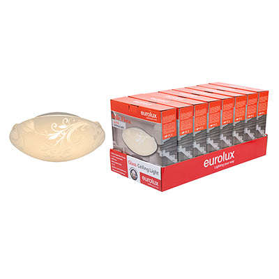 Flora Ceiling Light White E27 1x40w Only Sell In 8 Pdq Qty