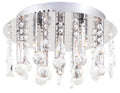 ***Crystal Round C/Light 350mm Chrome