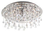 ***Crystal Round C/Light 600mm Chrome