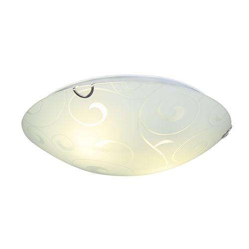 Ceiling Light 300mm Floral Design White