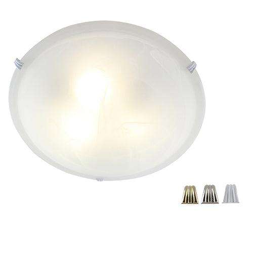 Alabaster C/Light 400mm & Set Of 3 Clips