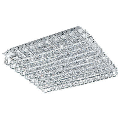 ***Lonzaso Led Ceiling 16x3.3w 490mm Crystal/Chrome