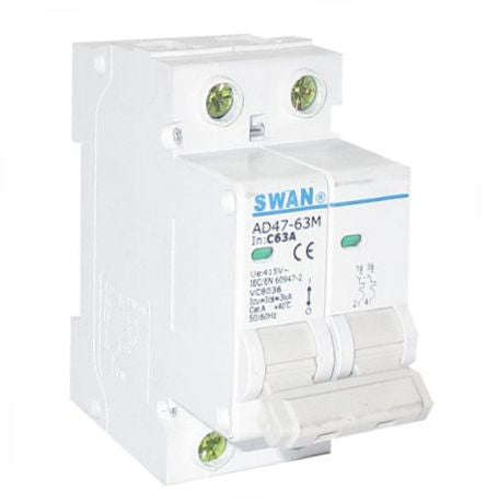 Circuit Breaker 3 Ka C Curve 2 P 63 A Cb Ad47 M 3263