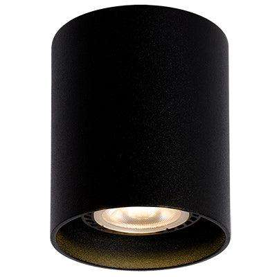 Ceiling Surface Mount Downlight Sand Black Gu10 1x50w